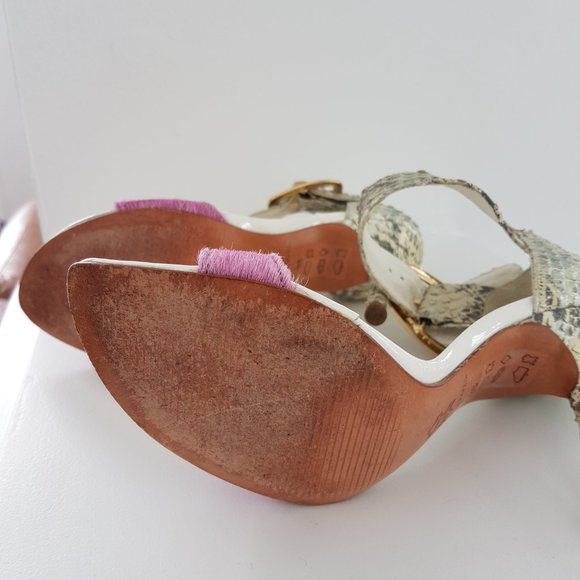 MODA IN PELLE Pink/Animal Skin High Heel Shoes - Picture 4 of 5